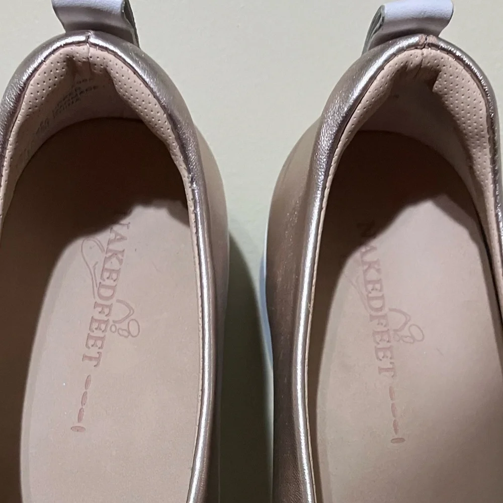 Naked Feet Regime Gold Shoes